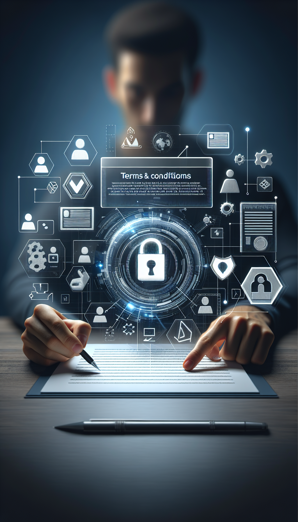 Usuario revisando condiciones de uso y normas de Betwarrior en una interfaz digital.